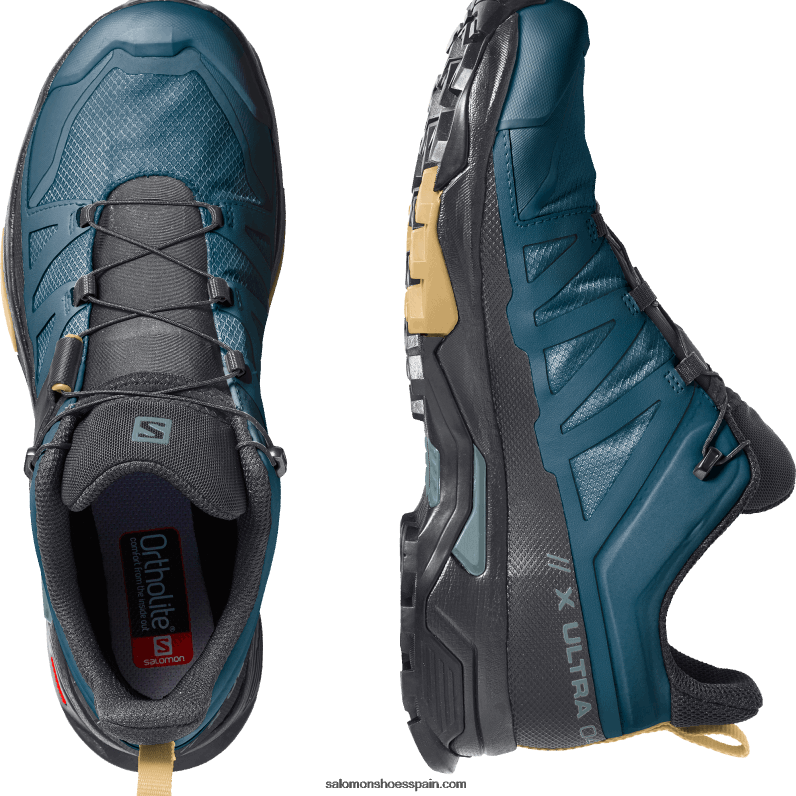 zapatos de senderismo para hombres - x ultra 4 gore-tex Salomon 00B0PZ17 legión azul/negro/hoja de otoño