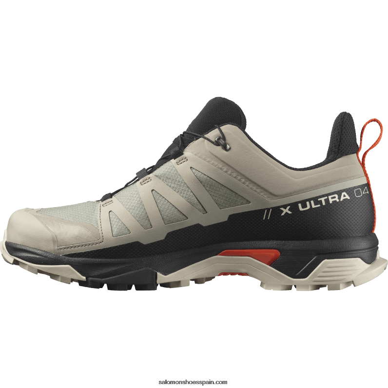 zapatos de senderismo para hombres - x ultra 4 gore-tex Salomon 00B0PZ18 caqui vintage/negro/tomate cherry