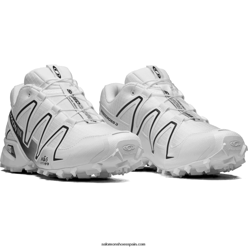zapatillas deportivas para hombre - speedcross 3 Salomon 00B0PZ178 blanco/aleación