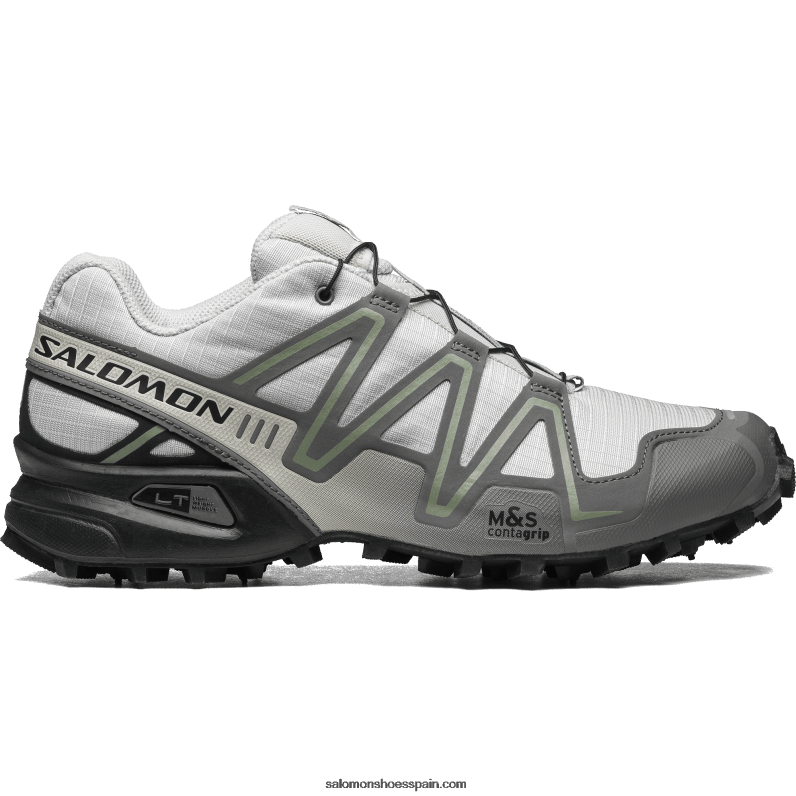 zapatillas deportivas para hombre - speedcross 3 Salomon 00B0PZ180 roca lunar/peltre/almohadilla de lirio