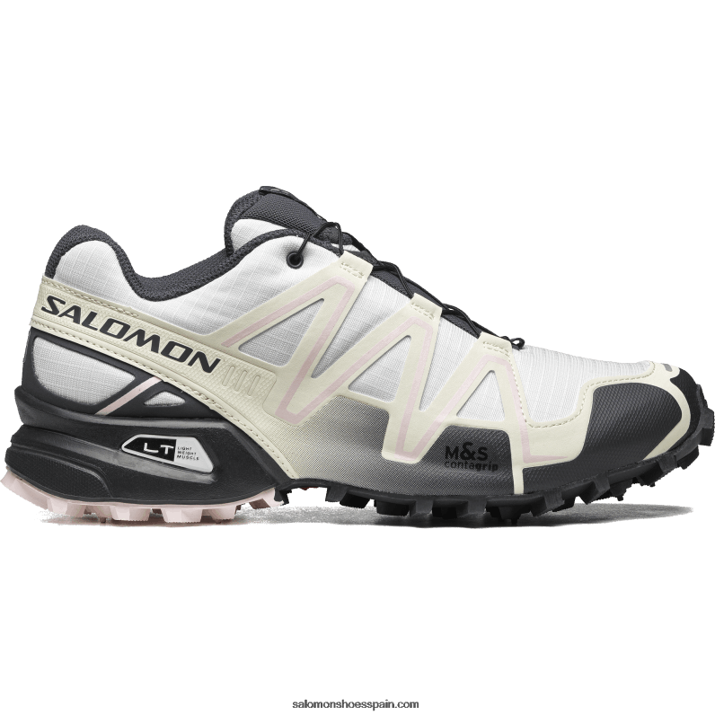 zapatillas deportivas para hombre - speedcross 3 Salomon 00B0PZ181 blanco/ébano/rosa cuna