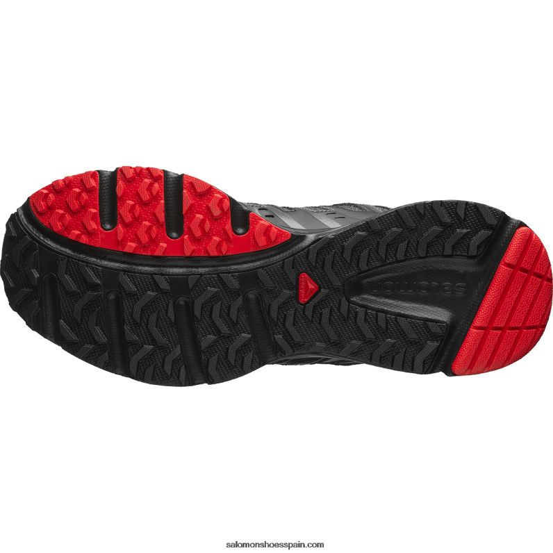 zapatillas deportivas para hombre - x-mission 3 Salomon 00B0PZ203 negro/plata metalizado x/rojo carreras