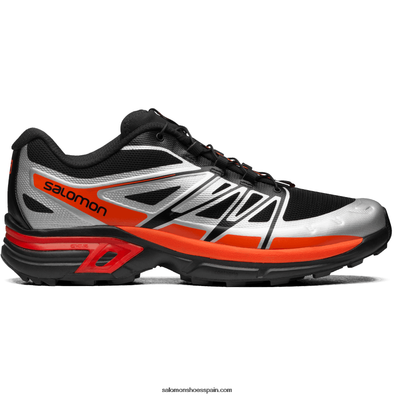 zapatillas deportivas para hombre - xt-wings 2 Salomon 00B0PZ185 negro/plata/naranja vibrante