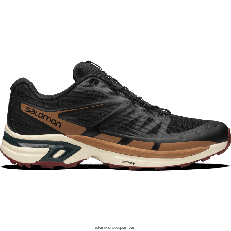 zapatillas deportivas para hombre - xt-wings 2 Salomon 00B0PZ197 negro/arena blanqueada/pino ponderosa