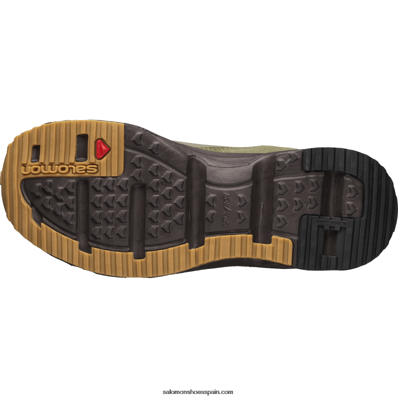 zapatillas sportstyle hombre - rx snug for pas normal studios Salomon 00B0PZ184 gris musgo/verde liquen profundo/café negro