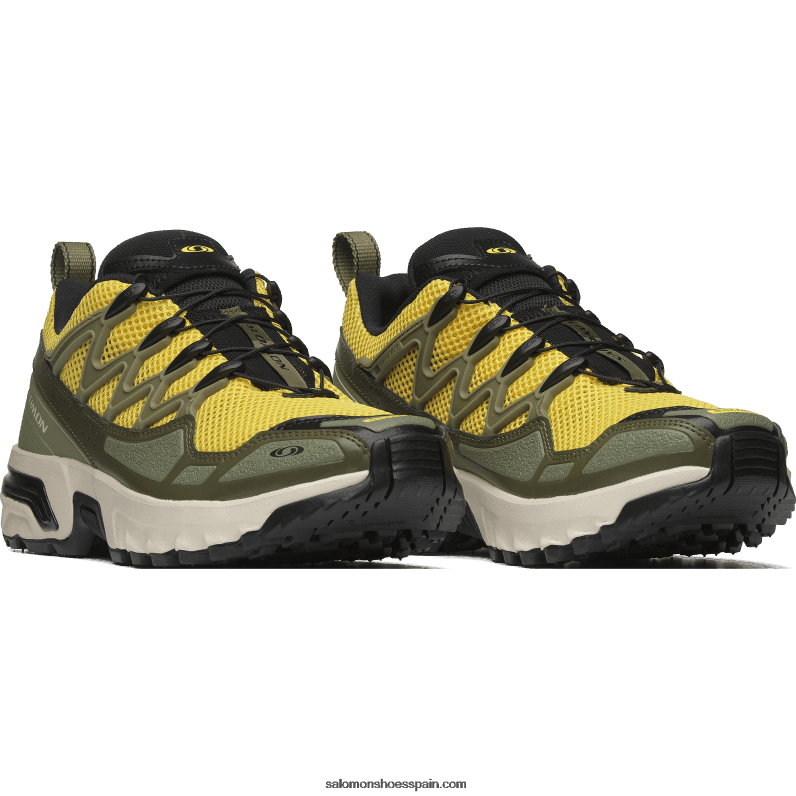 zapatos deportivos de hombre - acs + og Salomon 00B0PZ68 ranúnculo/oliva noche/negro