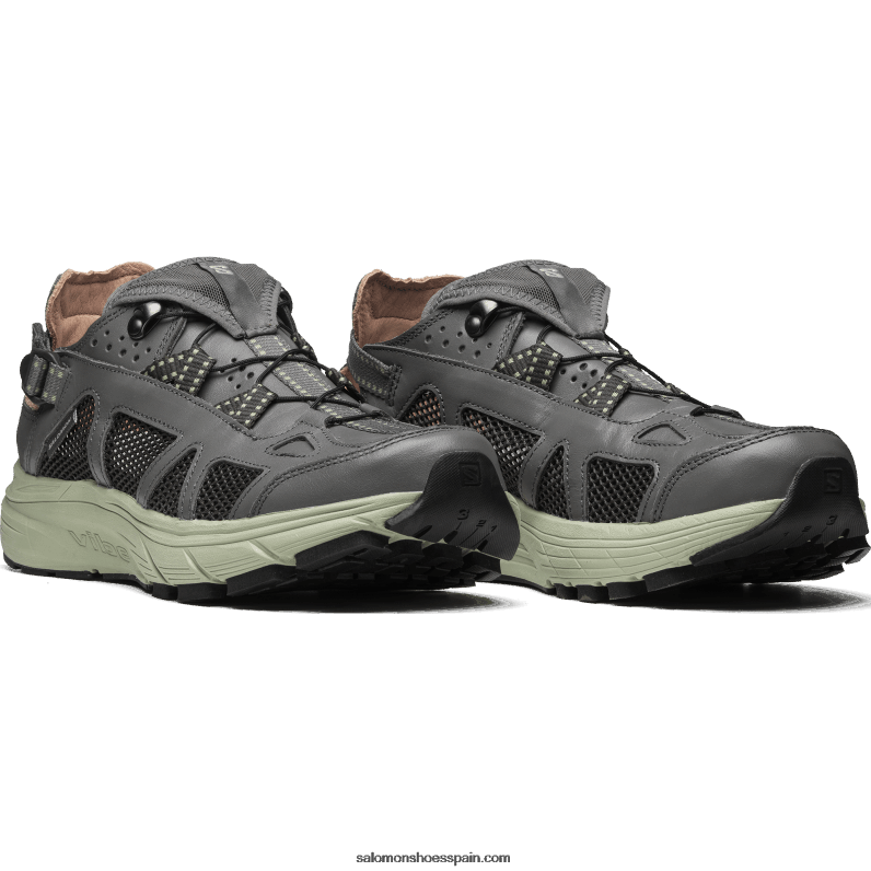 zapatos deportivos de hombre - cuero techsonic Salomon 00B0PZ176 peltre/salvia del desierto/beluga