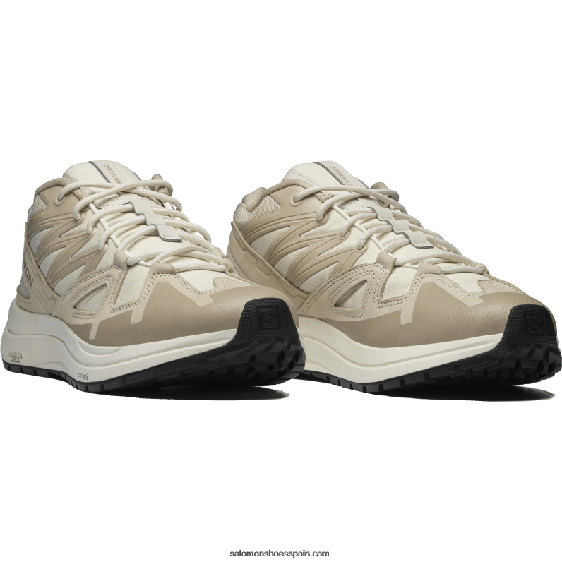 zapatos deportivos de hombre - odyssey 1 cuero avanzado Salomon 00B0PZ221 día lluvioso/gris pluma/hielo vainilla