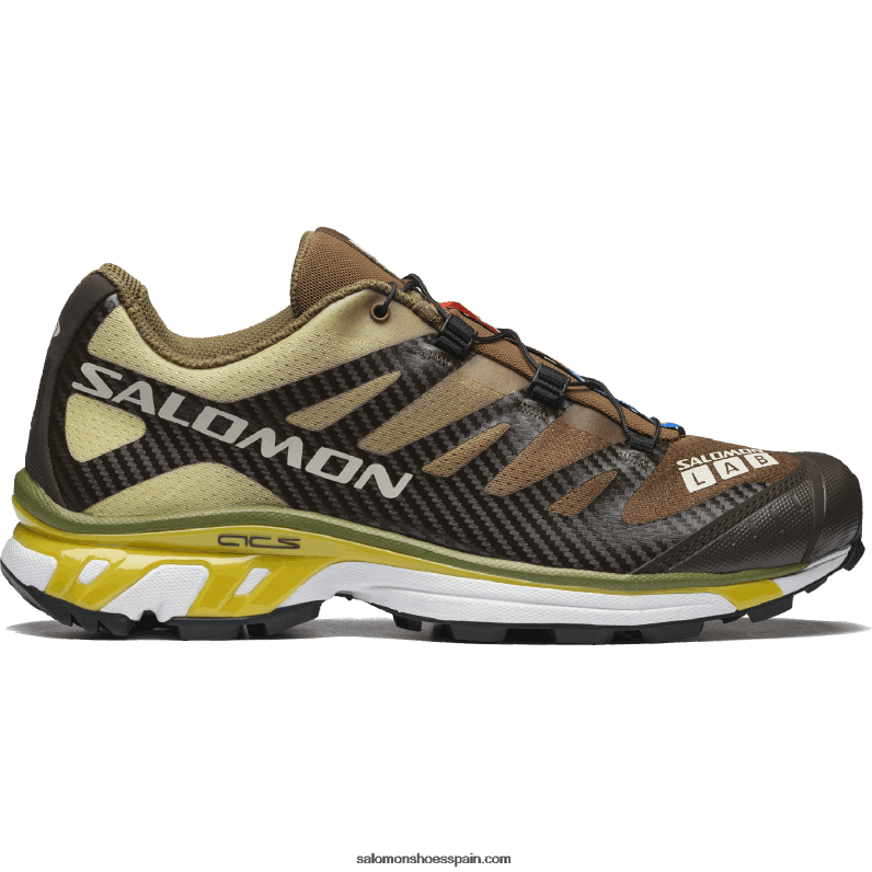 zapatos deportivos de hombre - xt-4 Salomon 00B0PZ217 delicioso/toffee/imperio amarillo