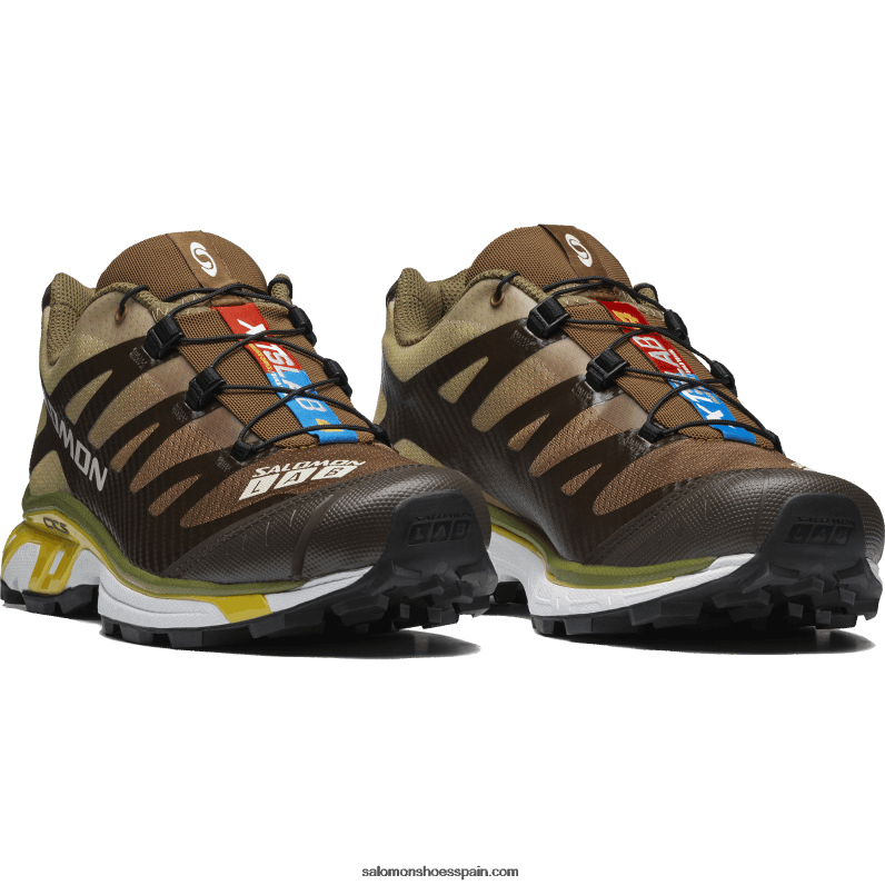 zapatos deportivos de hombre - xt-4 Salomon 00B0PZ217 delicioso/toffee/imperio amarillo
