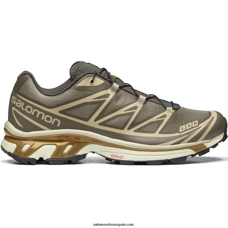 zapatos deportivos de hombre - xt-6 Salomon 00B0PZ71 beluga/peltre/oro mate