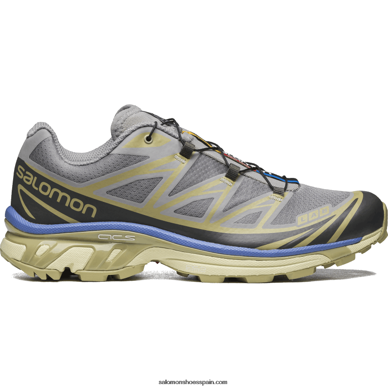 zapatos deportivos de hombre - xt-6 Salomon 00B0PZ76 gaviota/granada cielo/gris verde