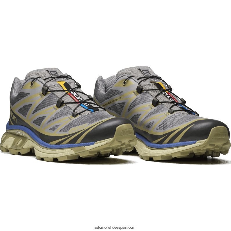 zapatos deportivos de hombre - xt-6 Salomon 00B0PZ76 gaviota/granada cielo/gris verde