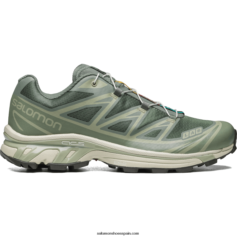 zapatos deportivos de hombre - xt-6 Salomon 00B0PZ77 corona de laurel/nenúfar/salvia del desierto