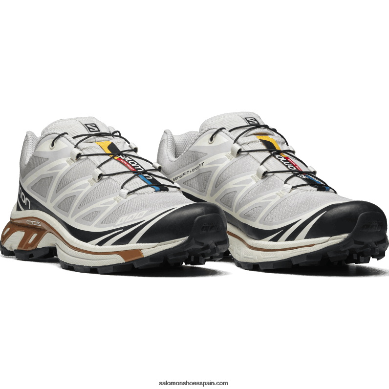zapatos deportivos de hombre - xt-6 Salomon 00B0PZ78 roca lunar/zafiro oscuro/caucho
