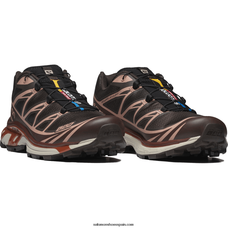 zapatos deportivos de hombre - xt-6 Salomon 00B0PZ87 delicioso/chocolate fondant/melocotón beige