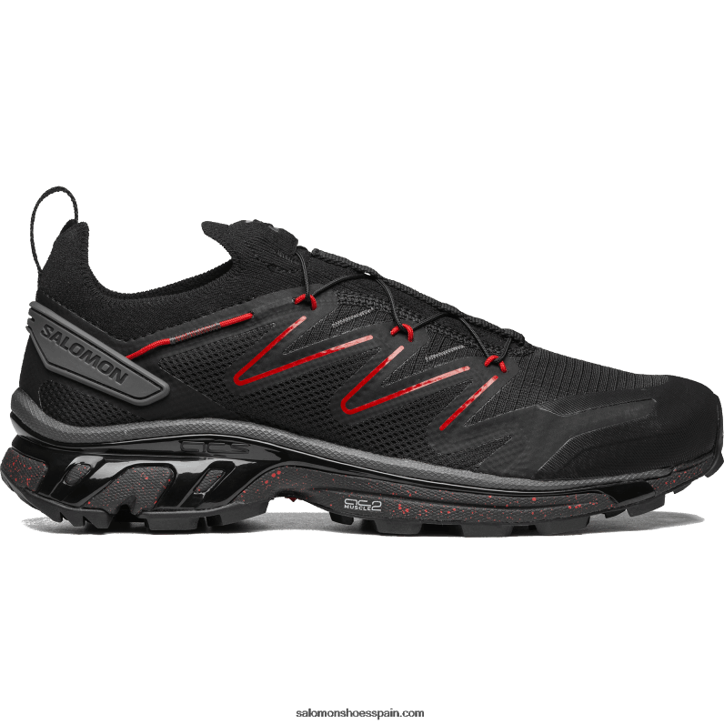 zapatos deportivos de hombre - xt-rush 2 Salomon 00B0PZ106 negro/imán/rojo fuego