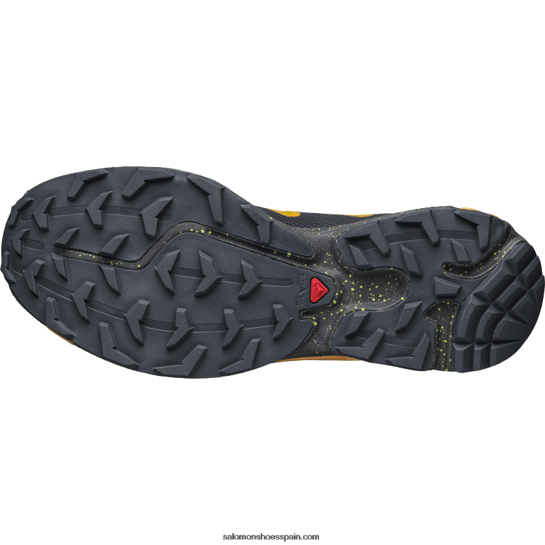 zapatos deportivos de hombre - xt-rush 2 Salomon 00B0PZ107 ébano/naranja ardiente/verde lima brillante