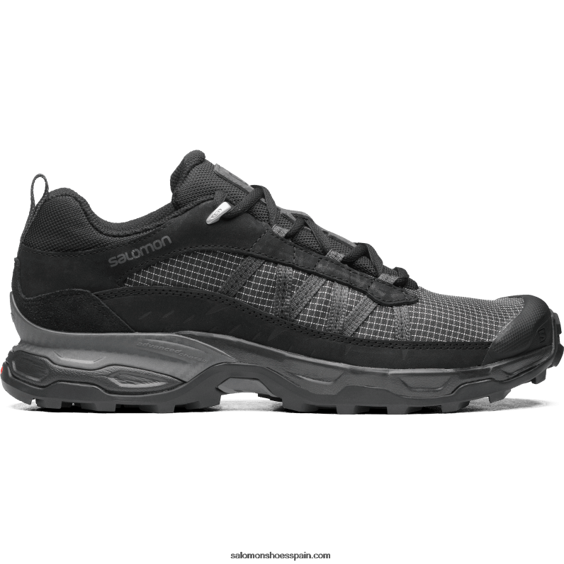 zapatos deportivos para hombres - refugio de cuero bajo Salomon 00B0PZ171 negro/imán