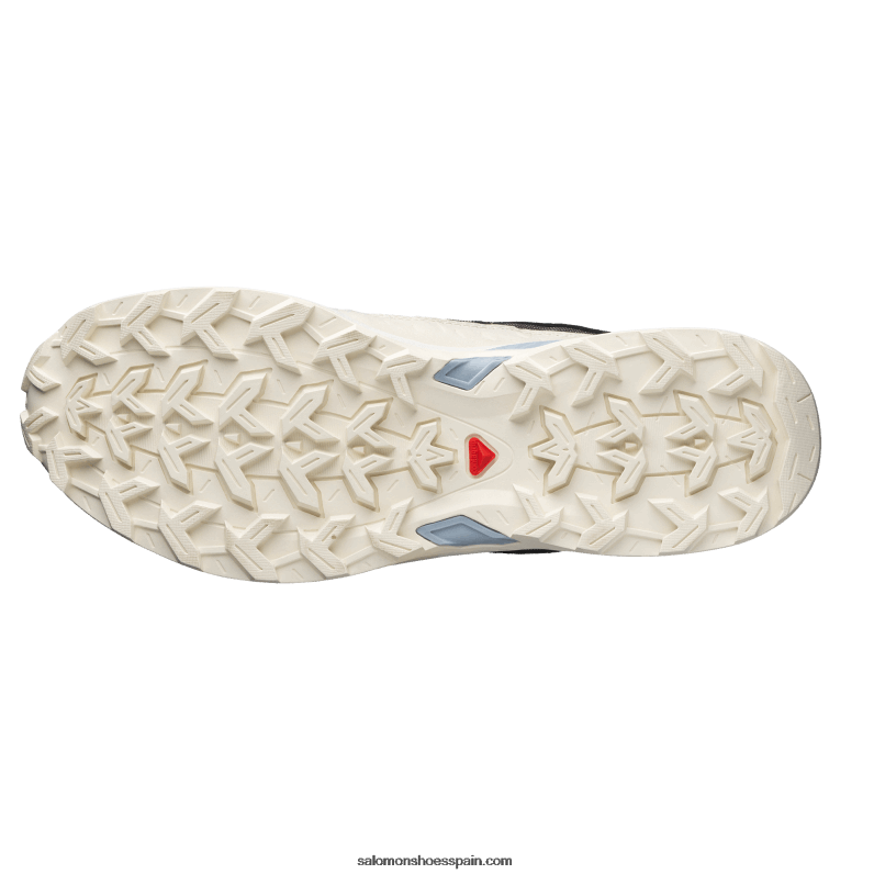zapatos deportivos para hombres - refugio de cuero bajo Salomon 00B0PZ173 ciruela chocolate/hielo vainilla/azul zen