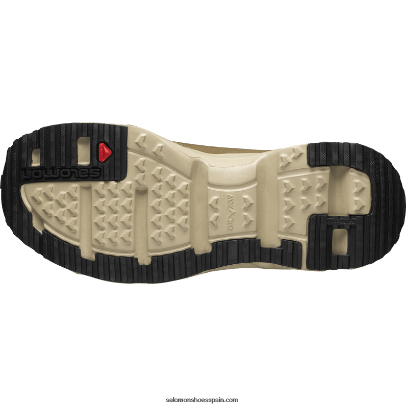 zapatos deportivos para hombres - rx slide leather advanced Salomon 00B0PZ182 canguro/safari/negro