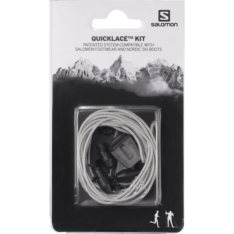 repuestos de mujer - kit de cordones rápidos Salomon 00B0PZ798 gris