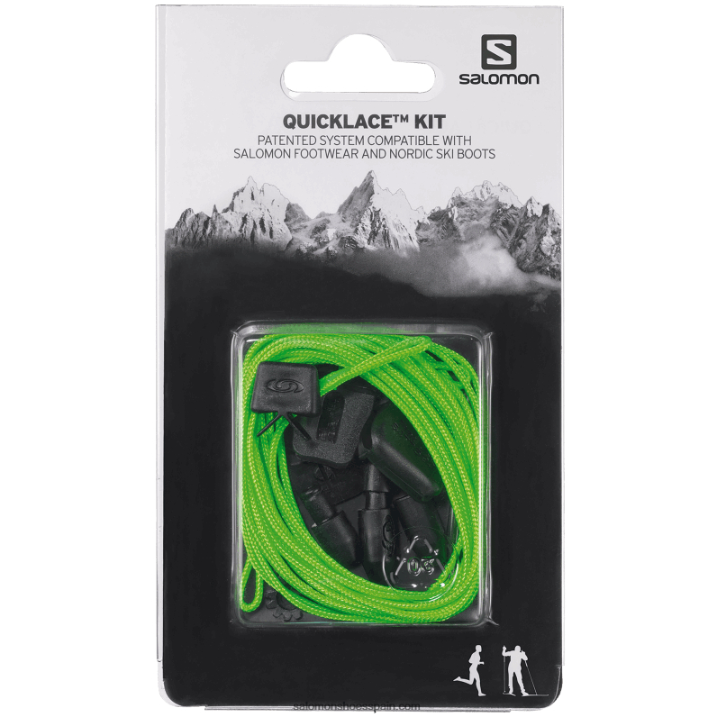 repuestos de mujer - kit de cordones rápidos Salomon 00B0PZ799 verde