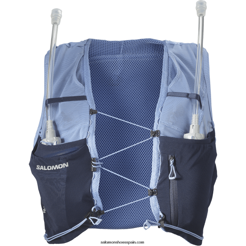 chaleco de running mujer con petacas incluidas - adv skin 5 Salomon 00B0PZ971 mansión inglesa/iris negro