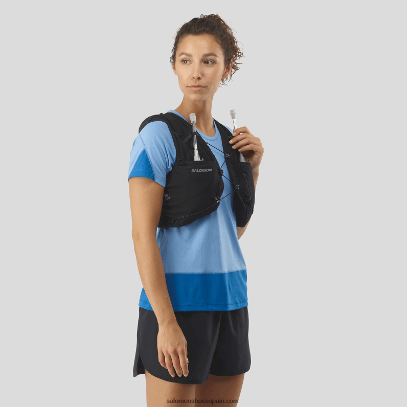 chaleco de running mujer con petacas incluidas - adv skin 5 Salomon 00B0PZ972 negro/ébano