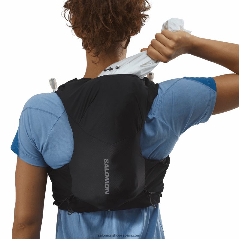 chaleco de running mujer con petacas incluidas - adv skin 5 Salomon 00B0PZ972 negro/ébano