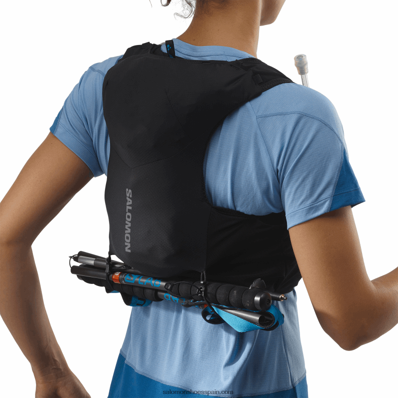 chaleco de running mujer con petacas incluidas - adv skin 5 Salomon 00B0PZ972 negro/ébano