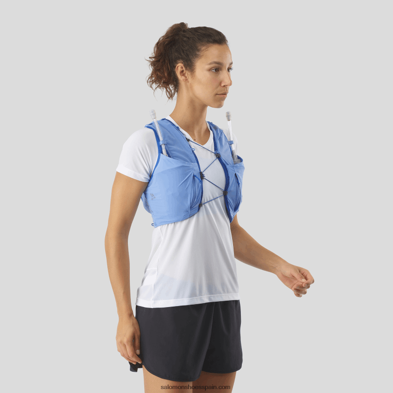 chaleco de running para mujer con petacas incluidas - sense pro 10 Salomon 00B0PZ978 provence/ébano/azul marino