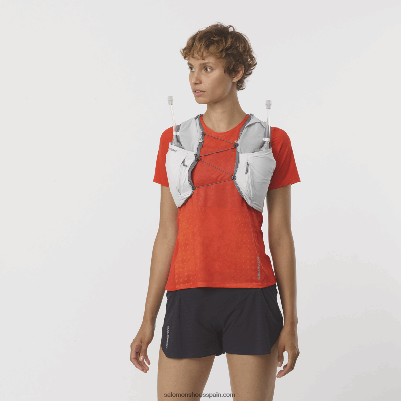 chaleco de running para mujer con petacas incluidas - sense pro 10 Salomon 00B0PZ980 hongo ostra/tono silencioso translúcido