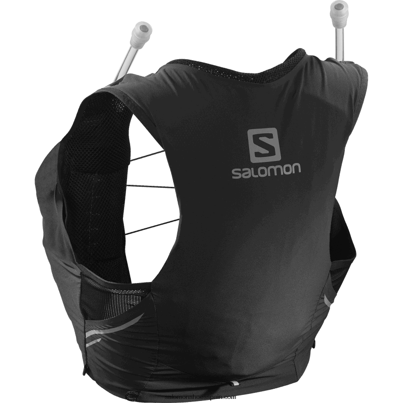 chaleco de running para mujer con petacas incluidas - sense pro 5 Salomon 00B0PZ976 negro/ébano