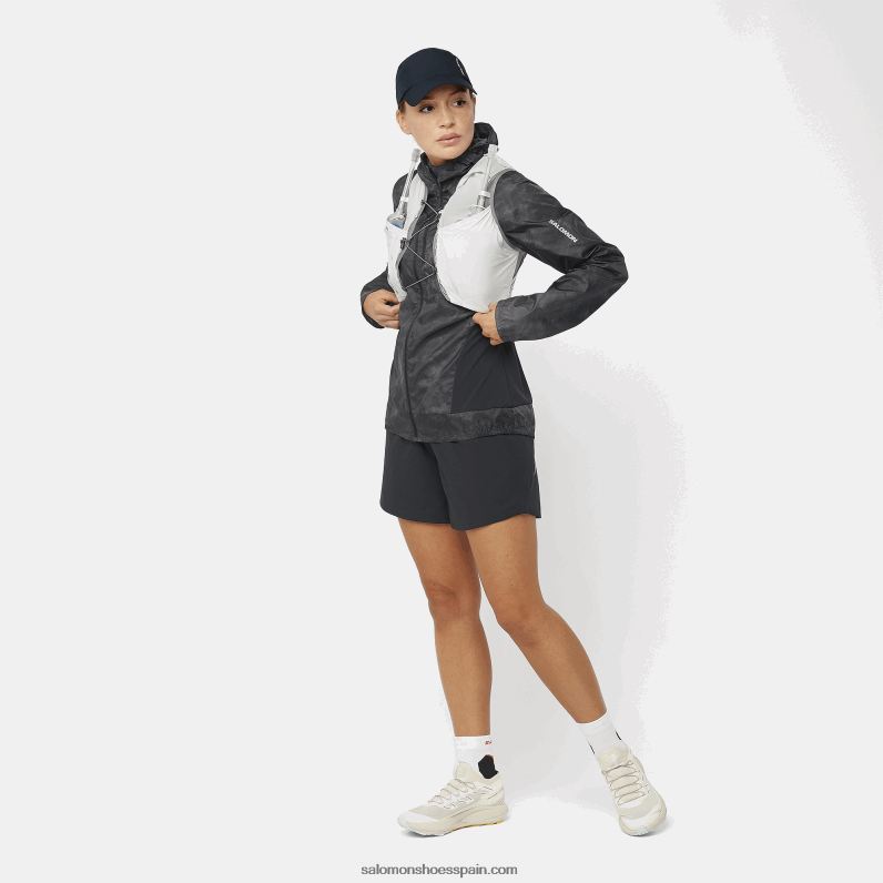 chaleco de running para mujer con petacas incluidas - sense pro 5 Salomon 00B0PZ977 hongo ostra/tono silencioso translúcido