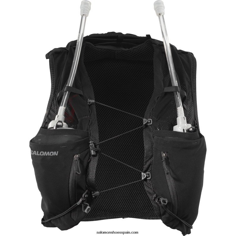 chaleco running mujer con petacas incluidas - adv skin 12 Salomon 00B0PZ967 negro/ébano