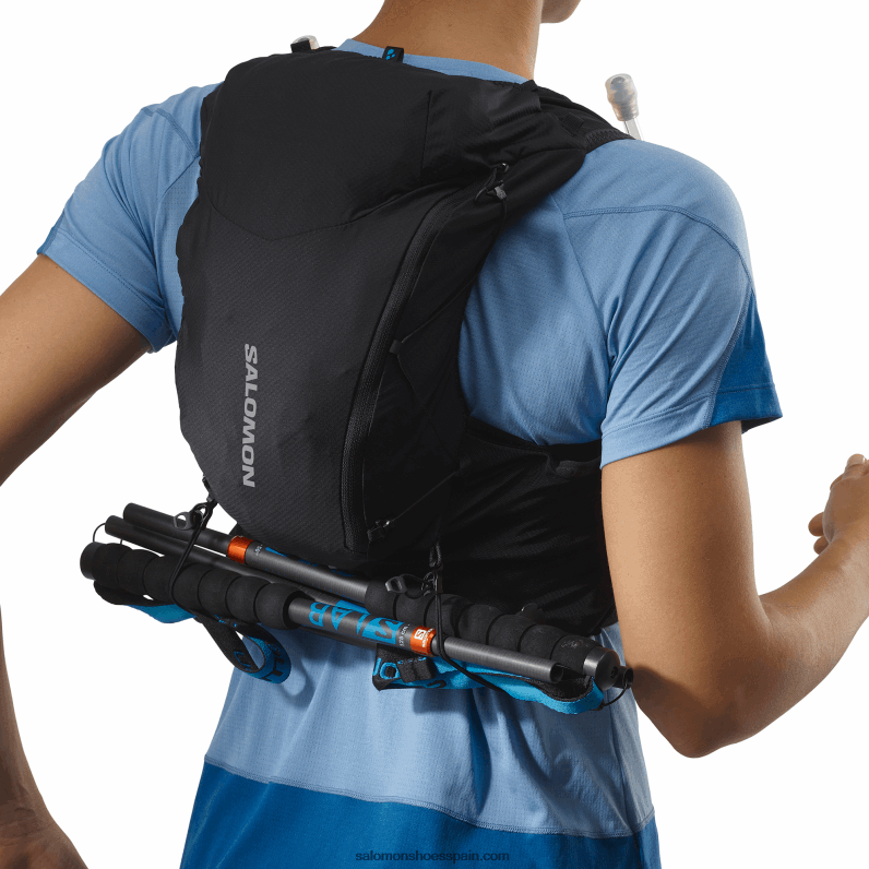 chaleco running mujer con petacas incluidas - adv skin 12 Salomon 00B0PZ967 negro/ébano