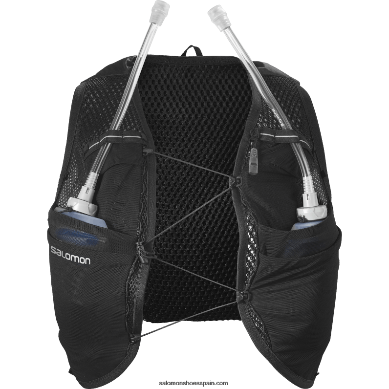 chaleco running mujer con petacas incluidas - piel activa 8 Salomon 00B0PZ983 negro