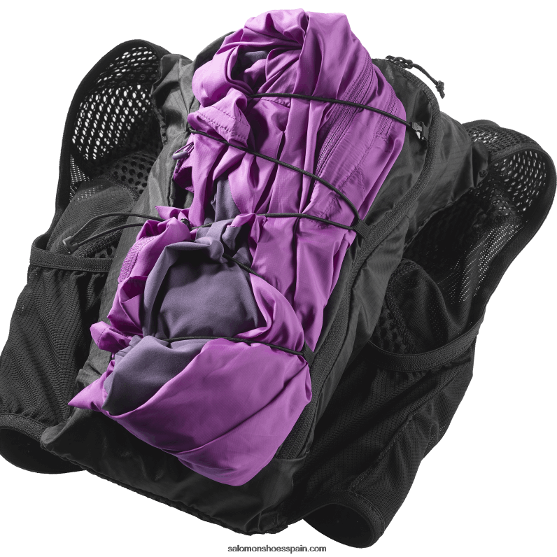 chaleco running mujer con petacas incluidas - piel activa 8 Salomon 00B0PZ983 negro