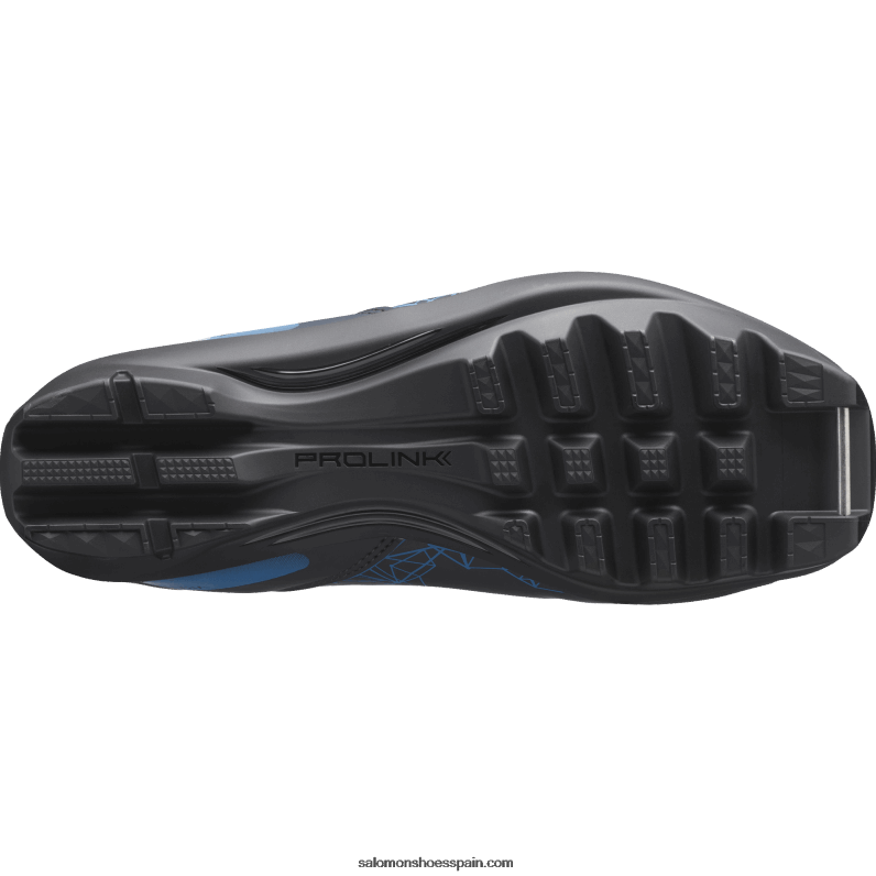 botas nórdicas clásicas de mujer - vitan prolink Salomon 00B0PZ1337 ébano/azul/blanco