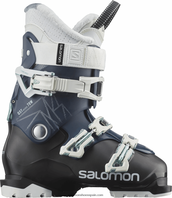 botas all-mountain mujer - qst access 70 Salomon 00B0PZ1043 azul petróleo/blanco/mar fugaz