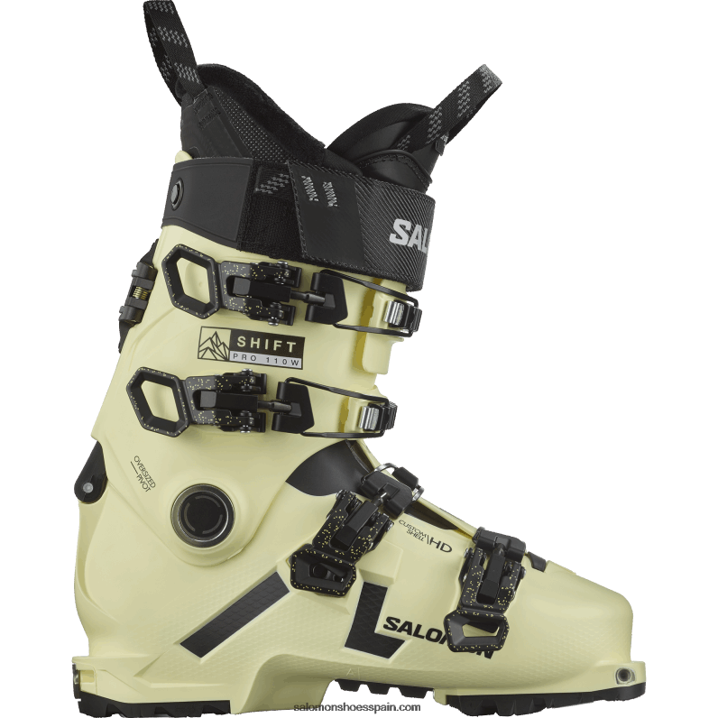 botas de freeride para mujer - shift pro 110 at Salomon 00B0PZ1036 tierno amarillo/negro/blanco