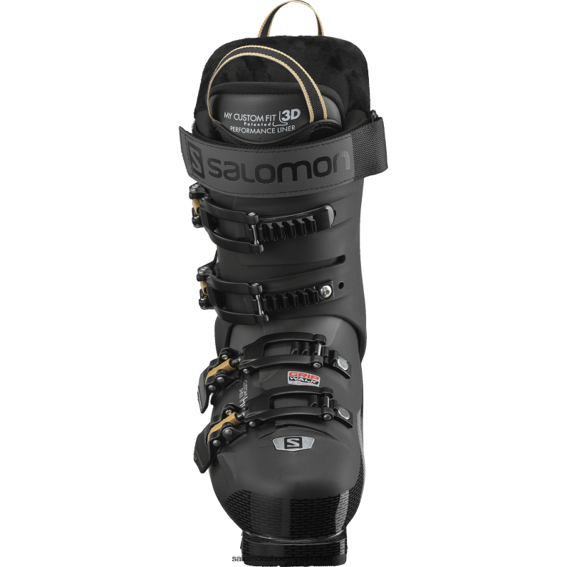 botas de pista mujer - s/pro hv 90 Salomon 00B0PZ1034 negro/belluga/glaw dorado