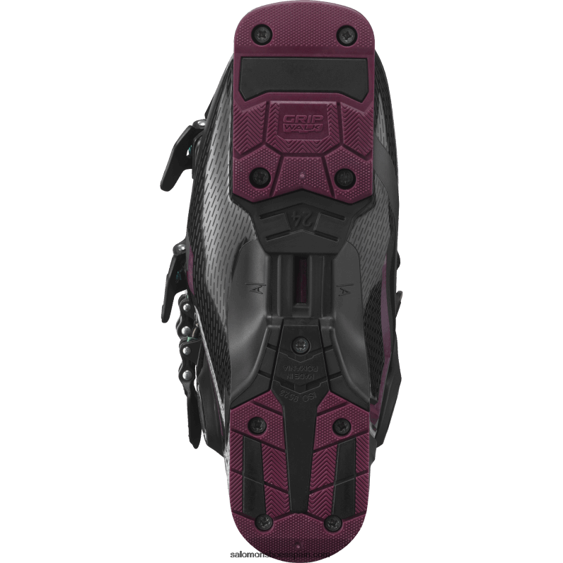 botas de pista mujer - s/pro mv 100 Salomon 00B0PZ1030 negro/burdeos/verde cambio