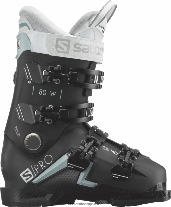 botas de pista mujer - s/pro mv 80 cs Salomon 00B0PZ1042 negro/azul esterlina/blanco