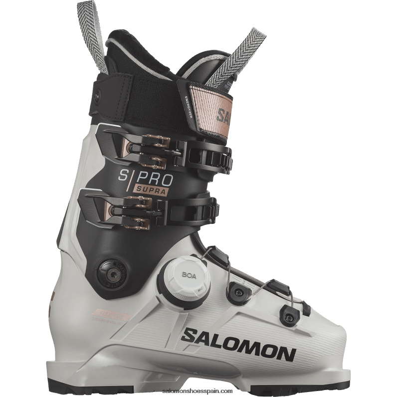 botas de pista mujer - s/pro supra boa 105 Salomon 00B0PZ1039 aurora gris/negro/oro rosa
