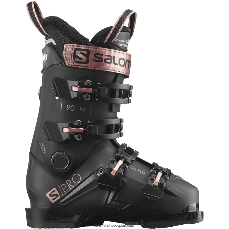 esquís de pista mujer - s/pro mv 90 Salomon 00B0PZ1032 negro/oro rosa/belluga