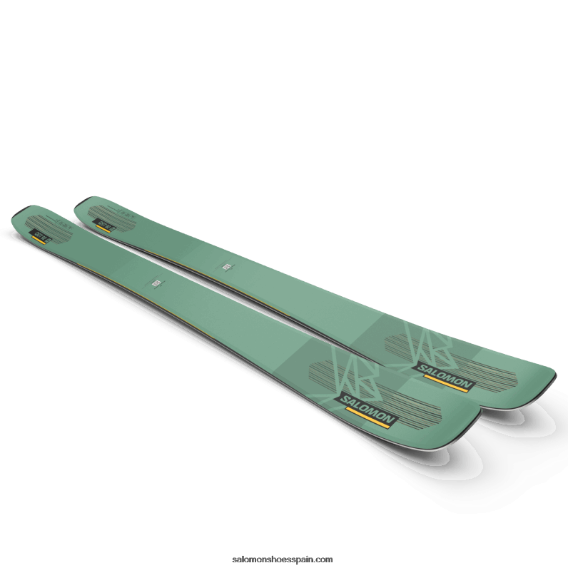 esquís all-mountain mujer - qst 92 Salomon 00B0PZ1008 abeto verde/energía solar/negro