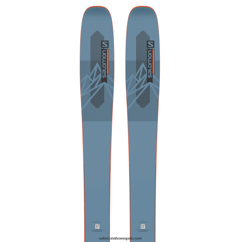 esquís all-mountain mujer - qst 98 Salomon 00B0PZ1014 azul copen/llama/negro