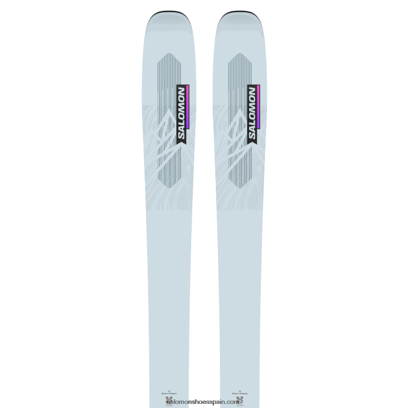 esquís all-mountain mujer - qst lux 92 Salomon 00B0PZ1016 gris amanecer/rosa neón/negro